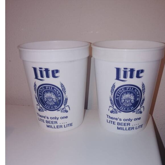 Vtg 1986 All Star Game at Houston, TX Astrodome Miller Lite Souvenir Cups - Picture 2 of 3